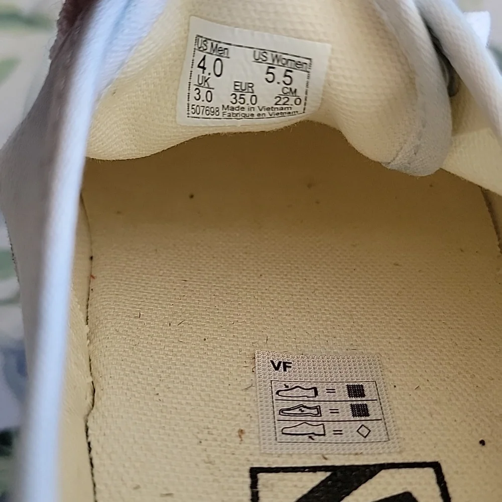 Vans Women's Sneakers in Light Blue and White Size 5.5 Womens 4 Mens - Picture 9 of 9